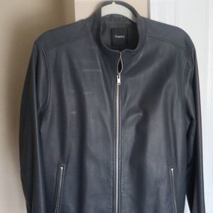 Theory Leather Jacket -- Large